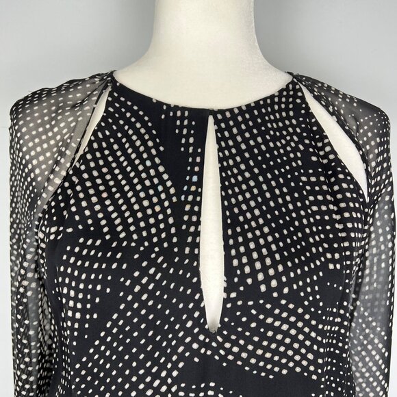 Thakoon Addition Womens Cosmic Open Back Dress Black Multi Silk Geometric size 4 - Picture 7 of 16